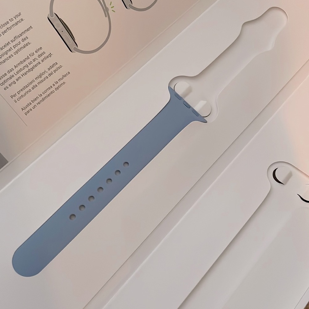 APPLE Blue Fog Sport Band Apple watch strap S/M/L